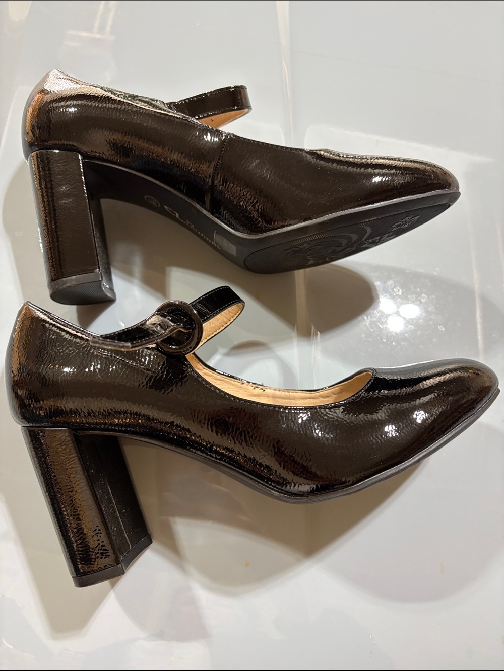 CL Launday 7.5 Black Patent Mary Jane Pumps - Elegant Women’s Shoes